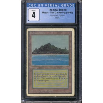 Magic the Gathering Unlimited Tropical Island CGC 4