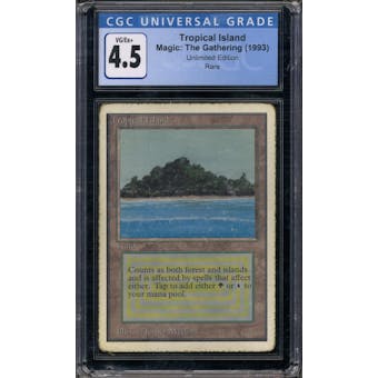 Magic the Gathering Unlimited Tropical Island CGC 4.5