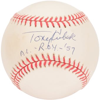 Tony Kubek Autographed New York Yankees Official MLB Baseball w/"AL ROY '57" (PSA)