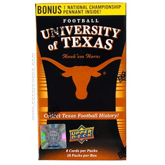 2011 Upper Deck University of Texas Football 10-Pack Box