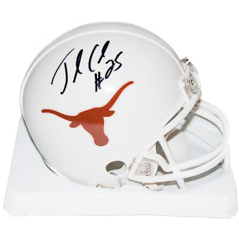 Jamaal Charles Autographed University of Texas Mini Helmet (Schwartz)