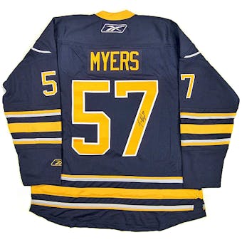 Tyler Myers Autographed Buffalo Sabres Blue Hockey Jersey