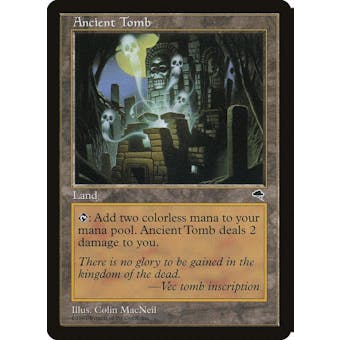 Magic the Gathering Tempest Ancient Tomb MODERATELY PLAYED (MP)