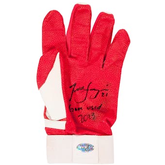 Todd Frazier Autographed and Game Used Batting Glove with Inscription