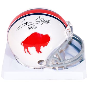 Tom Flores Autographed Buffalo Bills Football Mini Helmet