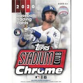 2020 Topps Stadium Club Chrome Baseball 4-Pack Blaster Box