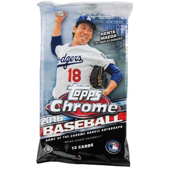 2016 Topps Chrome Baseball Hobby Jumbo Pack