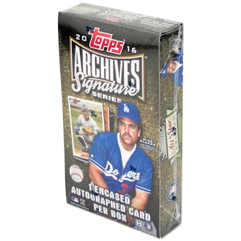 2016 Topps Archives Signature Series Baseball Hobby Box