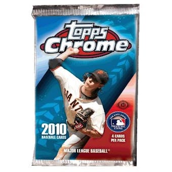 2010 Topps Chrome Baseball Hobby Pack