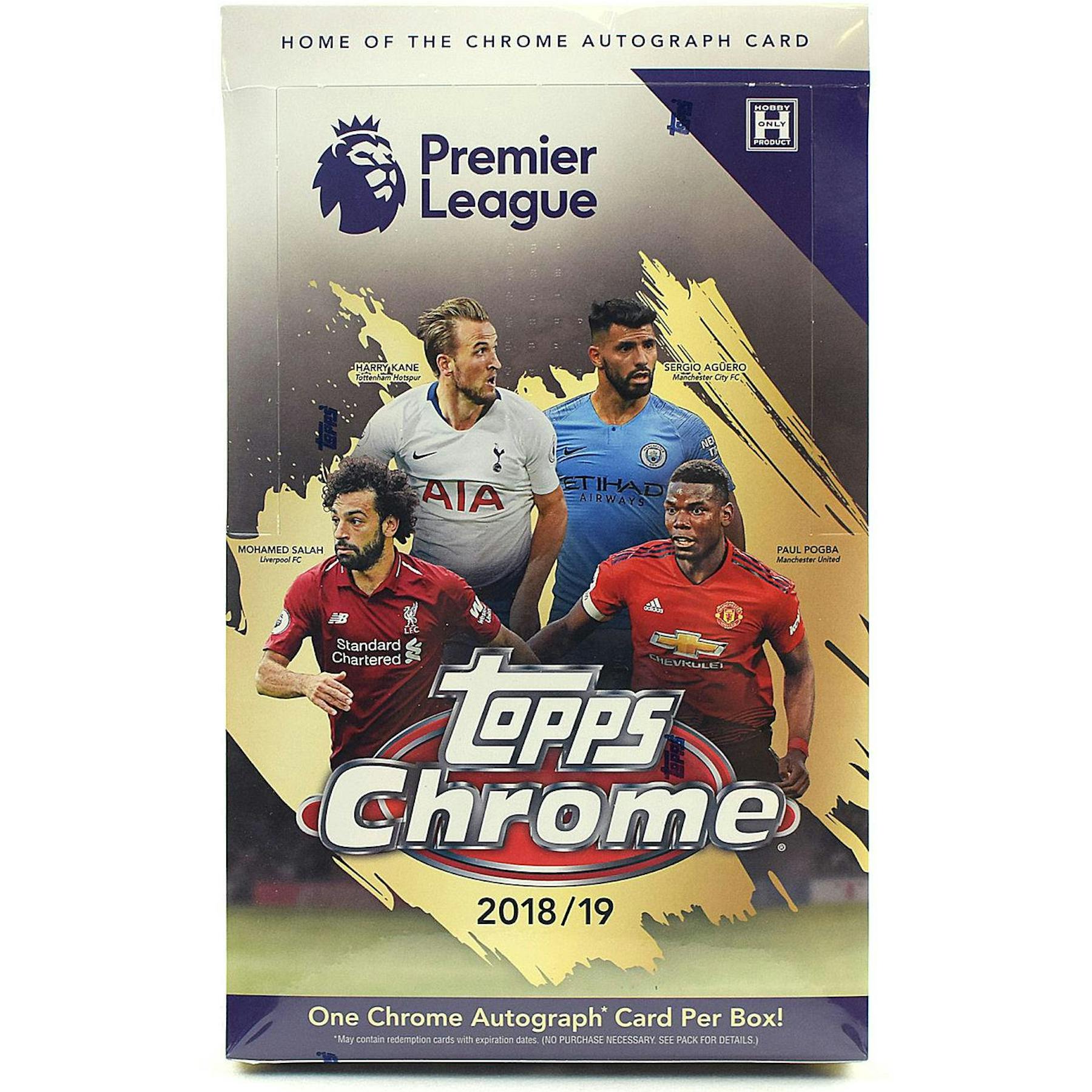 2018 19 Topps Chrome Premier League Soccer Hobby Box