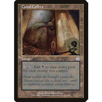 Magic the Gathering Torment FOIL Cabal Coffers MODERATELY PLAYED (MP)