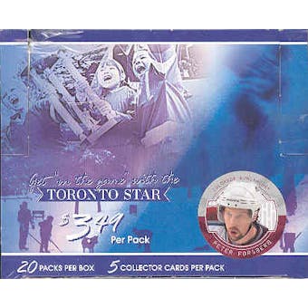 2003/04 Be A Player Toronto Star Peter Forsberg Hockey Box