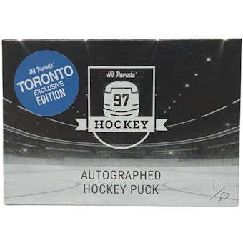 2021/22 Hit Parade Autographed Hockey Puck Toronto Edition Series 1 Hobby 10-Box Case - Auston Matthews