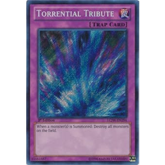 Yu-Gi-Oh Legendary Collection 4 1st Edition Single Torrential Tribute Secret Rare (NM)