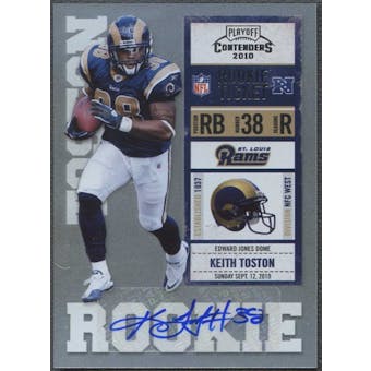 2010 Playoff Contenders #159 Keith Toston Rookie Autograph