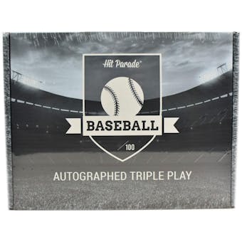 2021 Hit Parade Autographed TRIPLE PLAY Baseball Edition Hobby Box - Series 4 - Mantle, Trout, & Acuna!!!