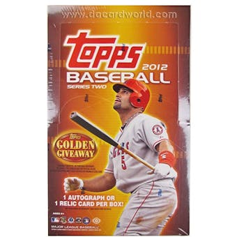 2012 Topps Series 2 Baseball Hobby Box