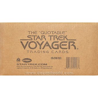 The Quotable Star Trek: Voyager Trading Cards 12-Box Case (Rittenhouse 2012)