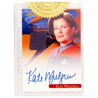 The Quotable Star Trek: Voyager Kate Mulgrew as Captain Janeway Autograph Relic Card