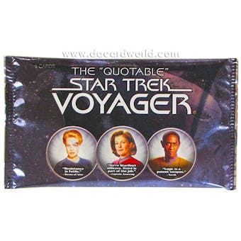 The Quotable Star Trek: Voyager Trading Cards Pack (Rittenhouse 2012)