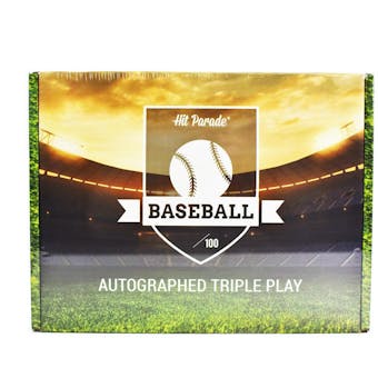 2022 Hit Parade Autographed TRIPLE PLAY Baseball Edition Hobby Box - Series 2 - Trout, Acuna Jr. & Franco!!