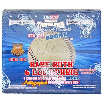 2012 TriStar Bronx Edition Series 6 Baseball Hobby Box