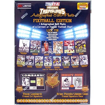 2011 TriStar Hidden Treasures Autographed 8x10 Football Hobby Box (10 Photos)