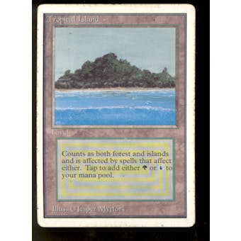 Magic the Gathering Unlimited Tropical Island - HEAVILY PLAYED (HP)