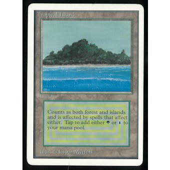 Magic the Gathering Unlimited Single Tropical Island - MODERATE PLAY (MP)
