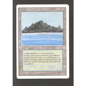 Magic the Gathering 3rd Ed Revised Tropical Island MODERATELY PLAYED (MP) *999
