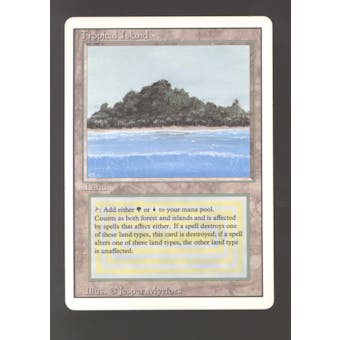 Magic the Gathering 3rd Ed Revised Tropical Island MODERATELY PLAYED (MP) *385