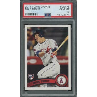 2011 Topps Mike Trout PSA 10 card #US175