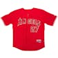 Mike Trout Autographed Los Angeles Angels Red Majestic Jersey (JSA Letter)