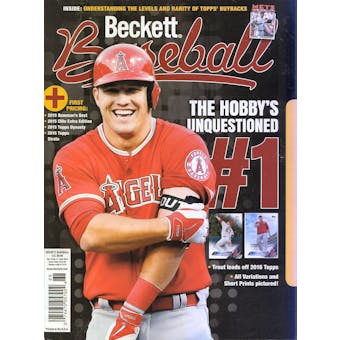2016 Beckett Baseball Monthly Price Guide (#121 April) (Mike Trout)