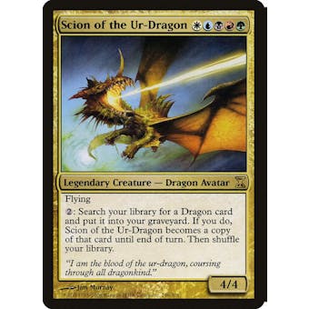 Magic the Gathering Time Spiral FOIL Scion of the Ur-Dragon LIGHTLY PLAYED (LP)