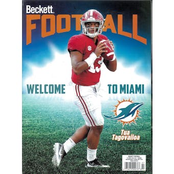 2020 Beckett Football Monthly Price Guide (#354 July) (Tua Tagovailoa)