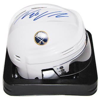 Thomas Vanek Autographed Buffalo Sabres White Mini Hockey Helmet