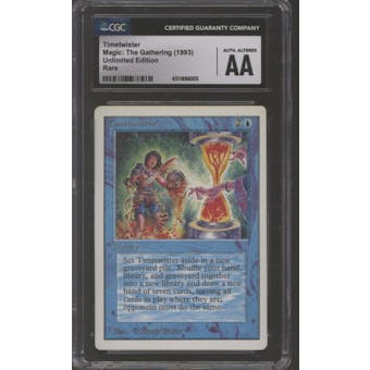 Magic the Gathering Unlimited Timetwister CGC Authentic INKED MODERATELY PLAYED (MP)