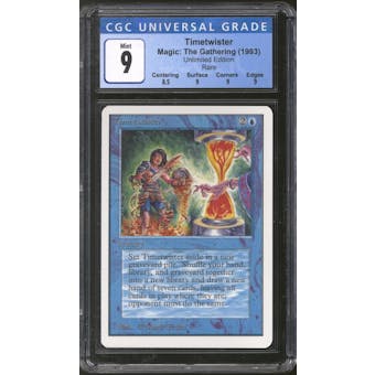 Magic the Gathering Unlimited Timetwister CGC 9 MINT