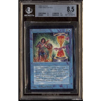 Magic the Gathering Alpha Timetwister BGS 8.5 (8, 9, 9, 9.5) MINT CONDITION