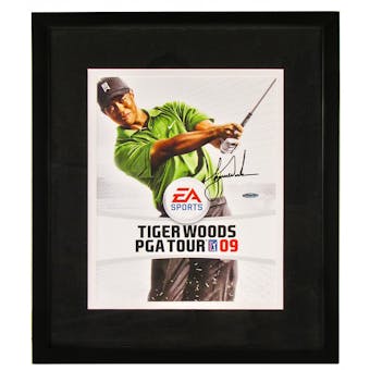 Tiger Woods Autographed EA Sports Framed 11x14 Photo (UDA)