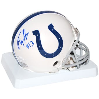 TY Hilton Autographed Indianapolis Colts Mini Helmet (JSA)