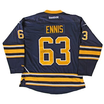 Tyler Ennis Autographed Buffalo Sabres XL Blue Hockey Jersey