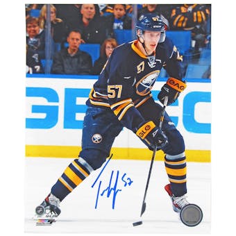 Tyler Myers Autographed Buffalo Sabres Stickhandling 8x10 Hockey Photo