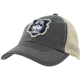 Connecticut Huskies Top Of The World Slated Gray Snapback Hat (Adult One Size)
