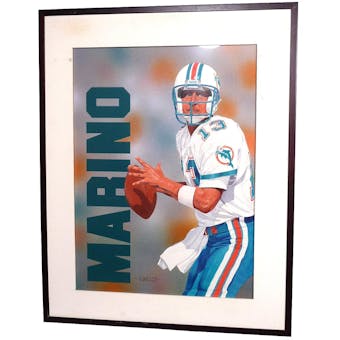 Dan Marino Miami Dolphins Upper Deck 24 x 30 Framed Original Art