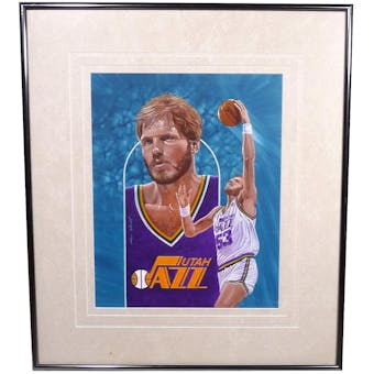 Mark Eaton Utah Jazz Upper Deck 26 x 30 Framed Original Art