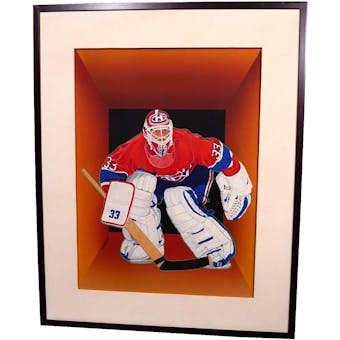 Patrick Roy Montreal Canadiens Upper Deck 24 x 30 Framed Original Art