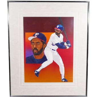 Harold Baines Chicago White Sox Upper Deck 29 x 35 Framed Original Art