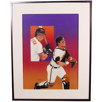 Mickey Tettleton Baltimore Orioles Upper Deck 24 x 30 Framed Original Art